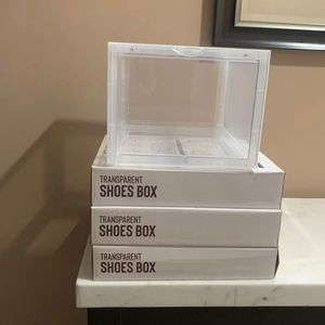 DROP-FRONT SHOE BOXES
